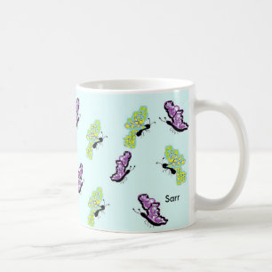 Caneca De Café Mug/Butterflies