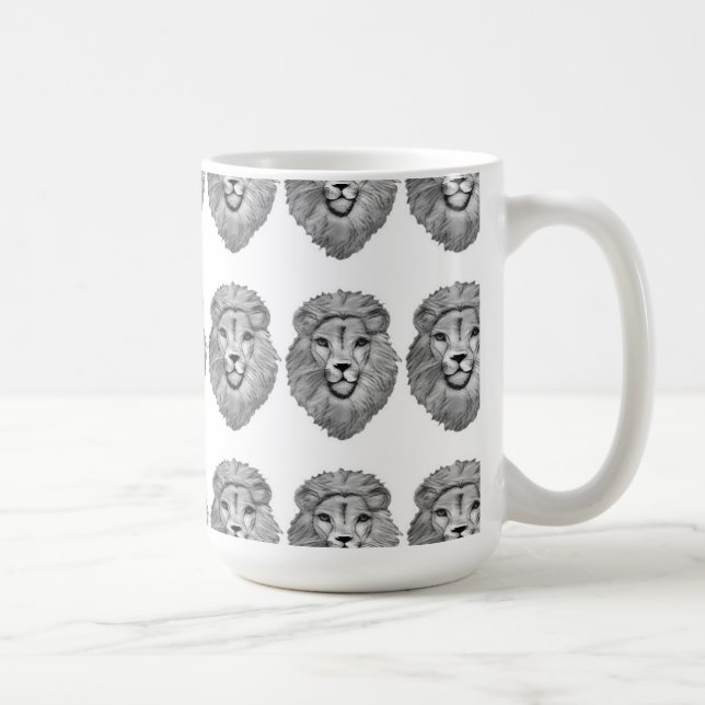 Caneca De Café Mug Cabeça de Leão (Direita)