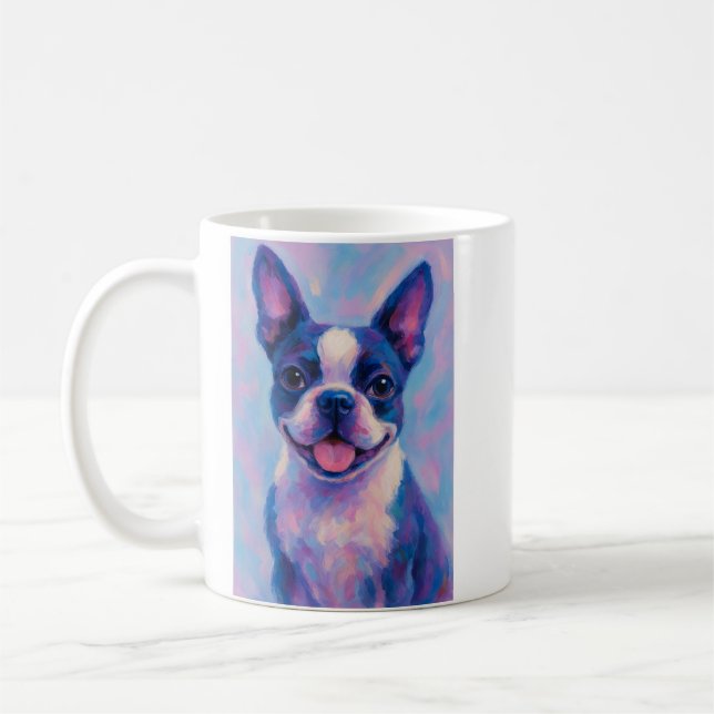Caneca De Café Mug Café de Boston Terrier (Esquerda)