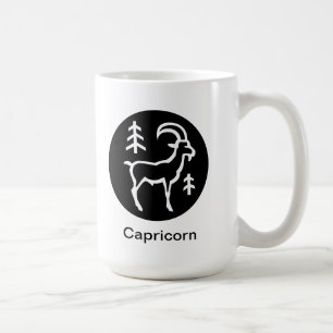Caneca De Café Mug - Capricórnio em círculo