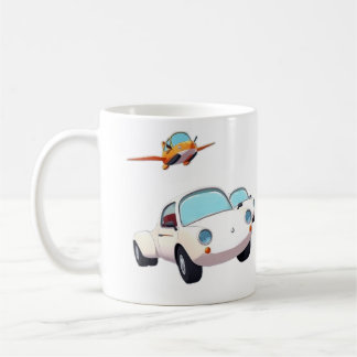 Caneca De Café Mug - carros e avião