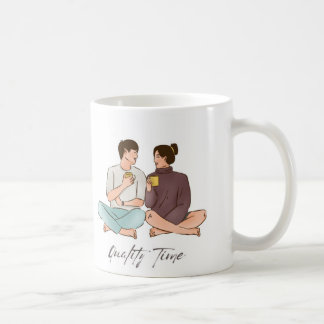 CANECA DE CAFÉ MUG CASAL MINIMALISTA MARCADA