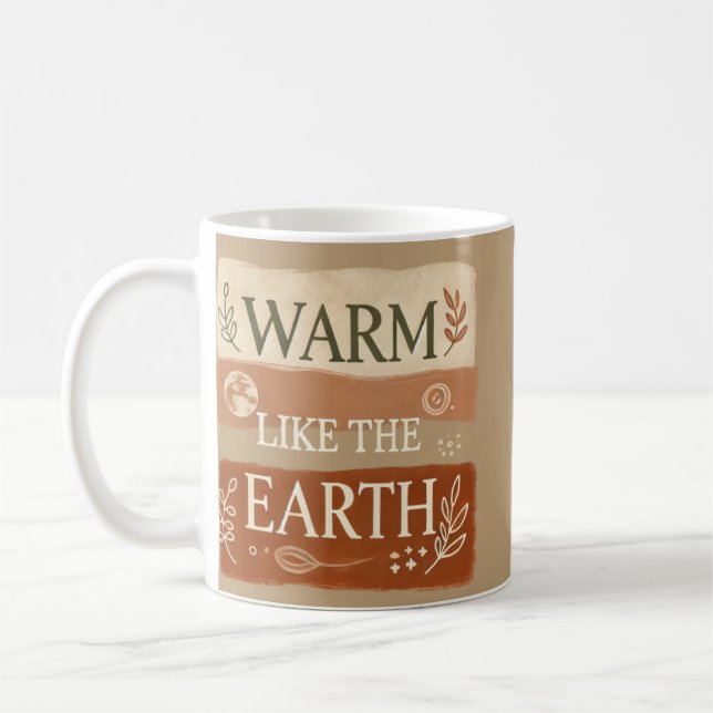 Caneca De Café Mug Cerâmico de Boho Personalizado | D Único Inspi (Esquerda)