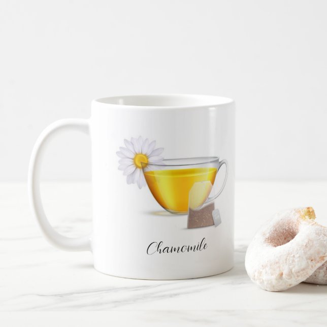 Caneca De Café Mug - Chá de camomila (Com Donut)