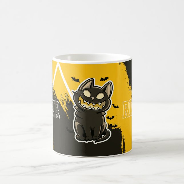 Caneca De Café Mug Chat noir Purr Ride (Centro)