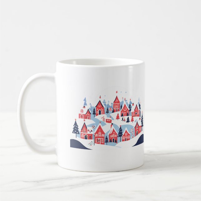Caneca De Café mug christmas village (Esquerda)