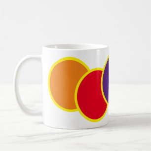 Caneca De Café Mug - Círculos Coloridos