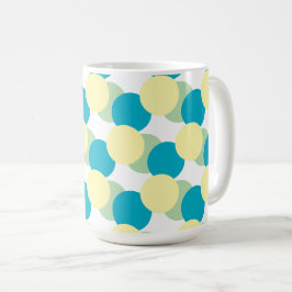 Caneca De Café Mug - Círculos De Pastel Sobrepostos