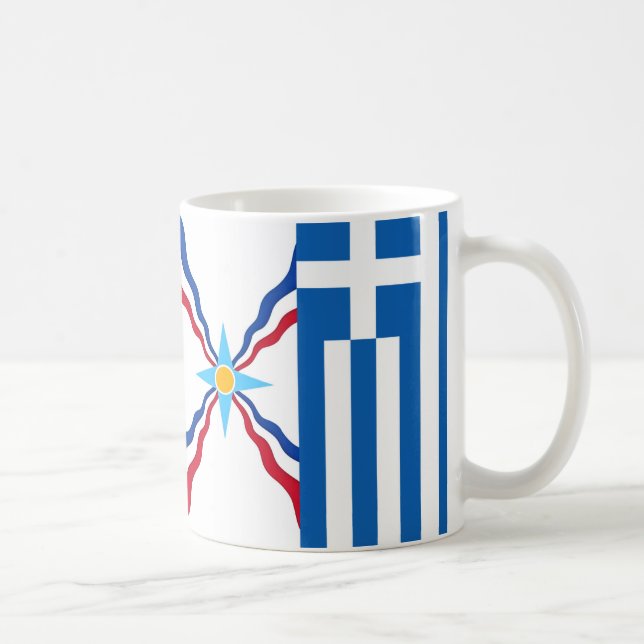 Caneca De Café Mug Clássico Assírio Grego, 11 oz (Direita)
