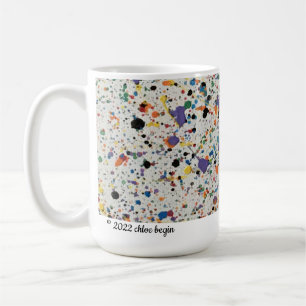 CANECA DE CAFÉ MÚG CLÁSSICO - SOBRE CONFETTI BRANCO