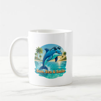 Caneca De Café Mug Classique Dauphin Tropical – Sun, Sea & Smile