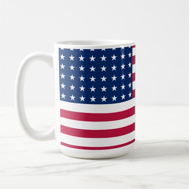 Caneca De Café Mug classique drapeau USA (Esquerda)