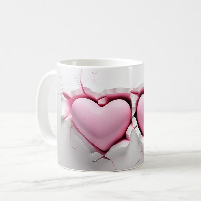 Caneca De Café Mug Coeur Série 1-2 (Frente Esquerda)