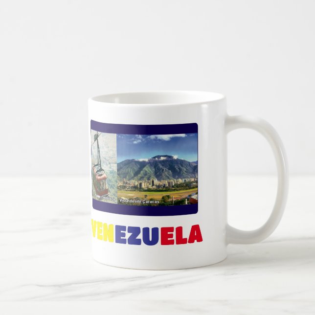 Caneca De Café Mug Coffee mug Eu amo Venezuela, personalizável (Direita)