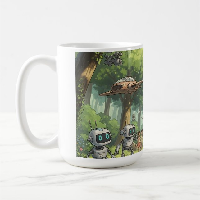 Caneca De Café Mug com a Ghibli art (Esquerda)