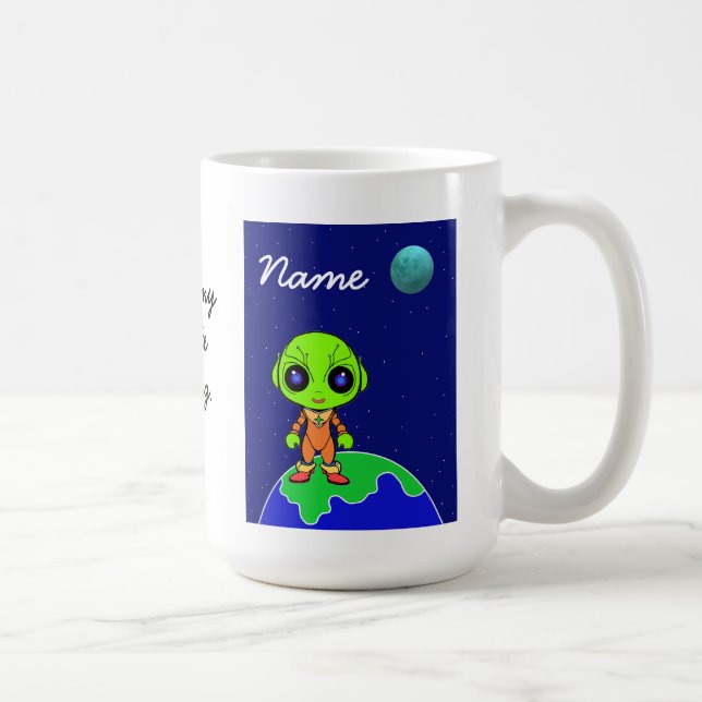 Caneca De Café Mug com alienígena "Você é meu favorito..." de Jo  (Direita)