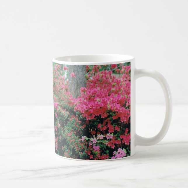 Caneca De Café Mug com Azalea Brilhante Rosa (Direita)