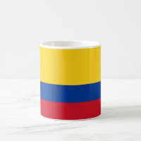 Mug com bandeira da Colômbia