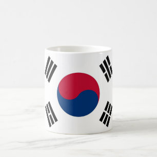 Caneca De Café Mug com bandeira da Coreia do Sul