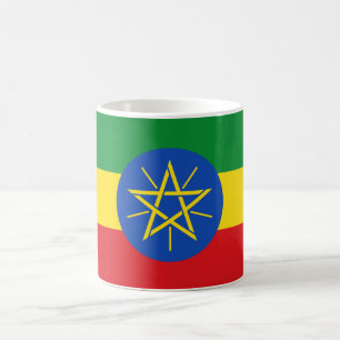 Caneca De Café Mug com bandeira da Etiópia