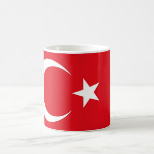 Caneca De Café Mug com bandeira da Turquia