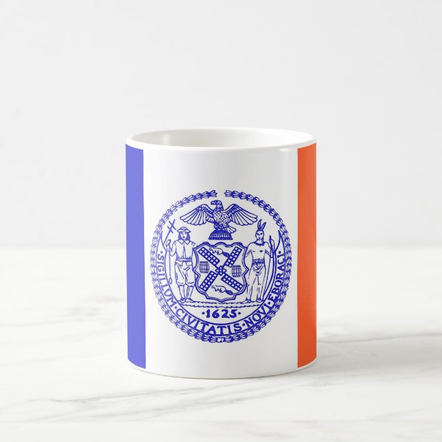 Caneca De Café Mug com bandeira de Nova Iorque - EUA (Centro)