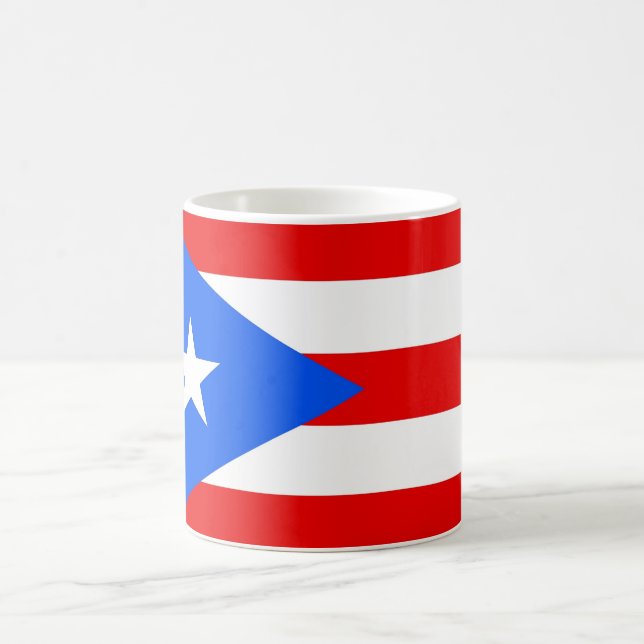 Caneca De Café Mug com bandeira de Porto Rico - EUA (Centro)