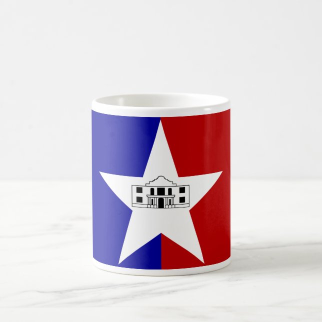 Caneca De Café Mug com bandeira de San Antonio, EUA (Centro)