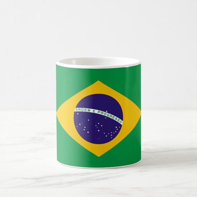 Caneca De Café Mug com bandeira do Brasil (Centro)