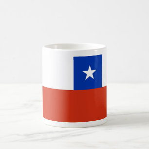 Caneca De Café Mug com Bandeira do Chile