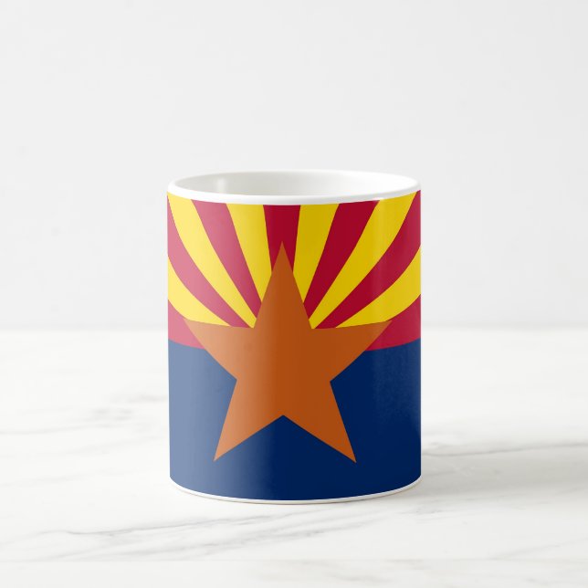 Caneca De Café Mug com bandeira do Estado da Arizona - EUA (Centro)