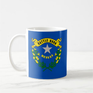 Caneca De Café Mug com Bandeira do Estado de Nevada - EUA