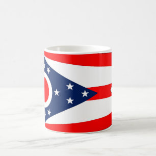 Caneca De Café Mug com bandeira do Estado de Ohio - EUA