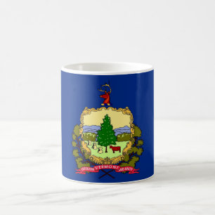 Caneca De Café Mug com bandeira do Estado de Vermont - EUA