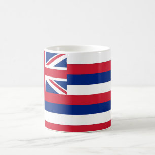 Caneca De Café Mug com bandeira do Estado do Havaí - EUA
