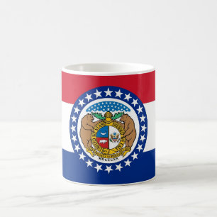 Caneca De Café Mug com bandeira do Estado do Missouri - EUA