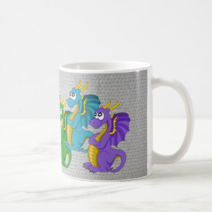 Caneca De Café Mug com desenho animado de dragão