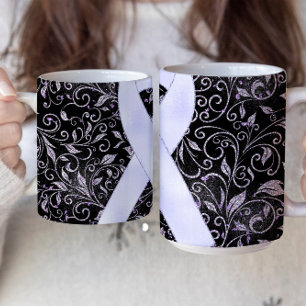 Caneca De Café Mug com desenho de fita de conscientização da lava