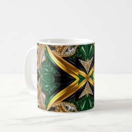 Caneca De Café Mug com Design de cores jamaicanas
