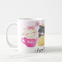 Mug com doce gato