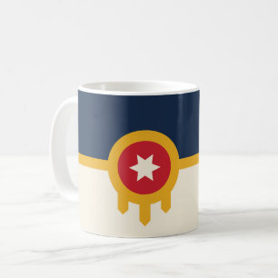 Caneca De Café Mug com Flag de Tulsa, Oklahoma