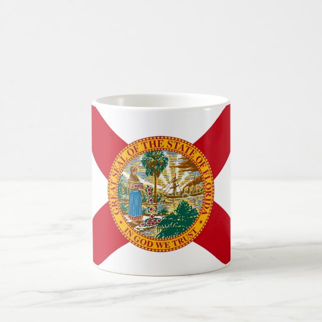 Caneca De Café Mug com Flag do Estado da Flórida - EUA (Centro)
