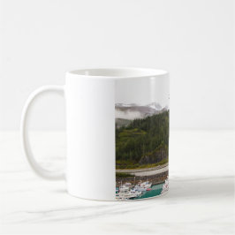 Caneca De Café Mug com foto das Montanhas do Alasca, trem