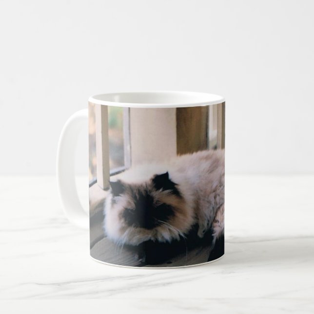 Caneca De Café Mug com foto de um gato de Himalaia (Frente Esquerda)