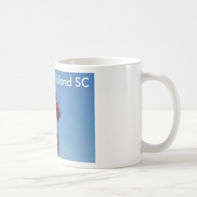 Caneca De Café Mug com fotografia do farol Hilton Head SC (Direita)