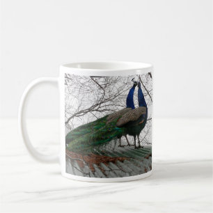Caneca De Café Mug com ilustração Peacock