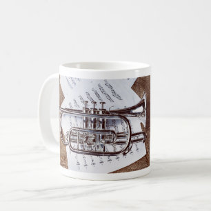 Caneca De Café Mug com imagem de um corneta