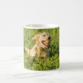 Caneca De Café Mug com Imagem do Retriever de Ouro no Campo