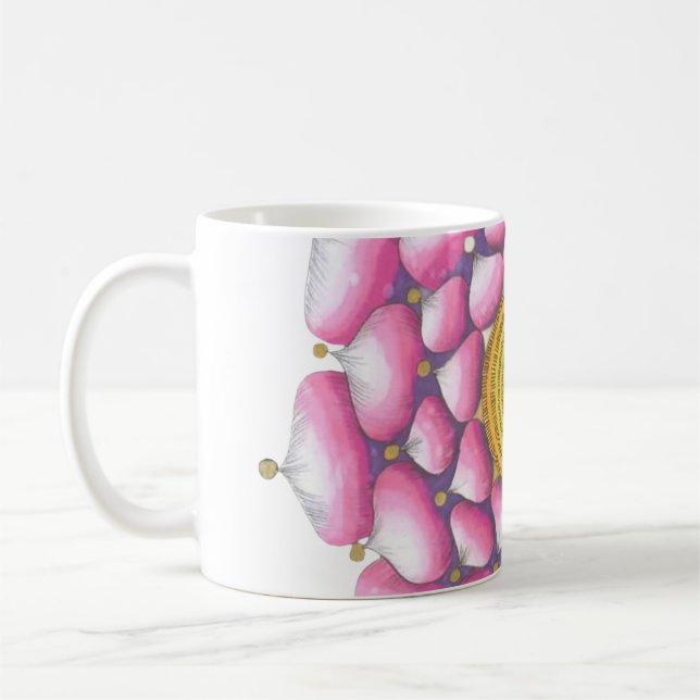 Caneca De Café Mug com Mandala Design (Esquerda)