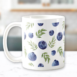 Caneca De Café Mug com mirtilos